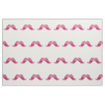 Pink Mustache Tie Dye Watercolor Mustaches Design Fabric