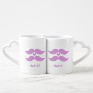 Pink Mustaches custom mugs