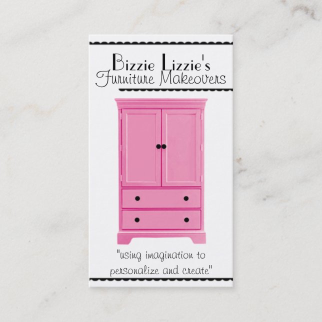 Pink-n-Dots Furniture Business Card (Front)