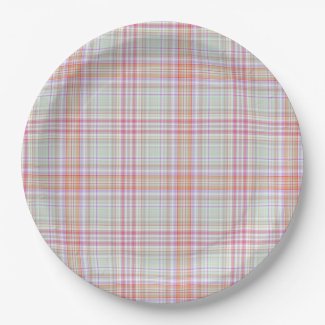 Pink 'n Green Geometric Plaid