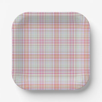 Pink 'n Green Geometric Plaid