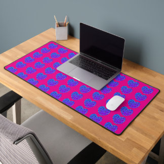 Pink n Purple Hearts Desk Mat