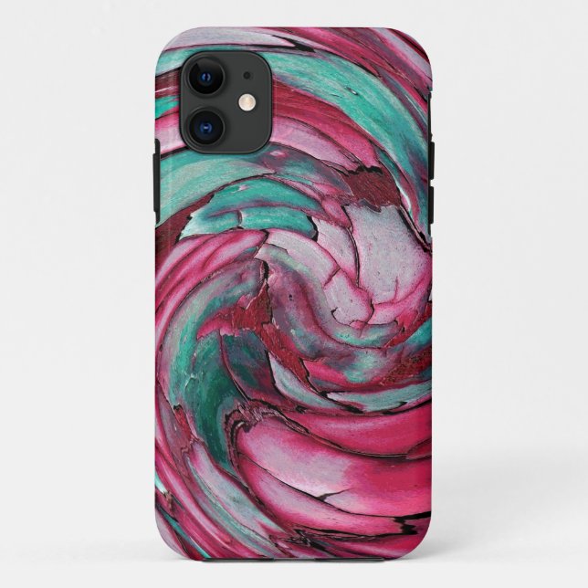 Pink N Teal Abstract iPhone 5 case (Back)