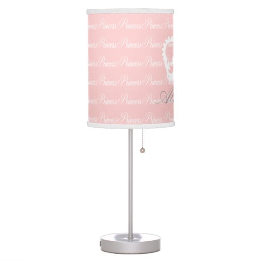 Pink-n-White Princess Table Lamp (Left)