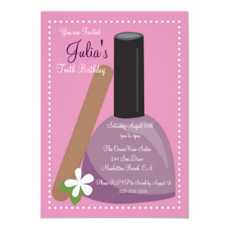 Nail Polish Party Invitations 7