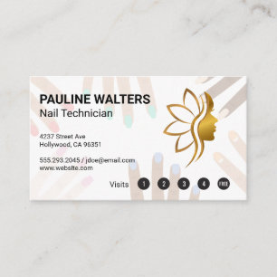 Pink Nail Polish Loyalty Beauty Card