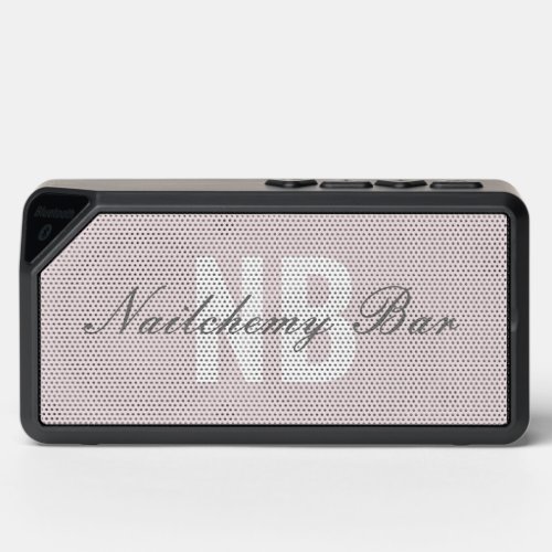 Pink Nail Salon Modern Elegant Minimalist Pastel  Bluetooth Speaker