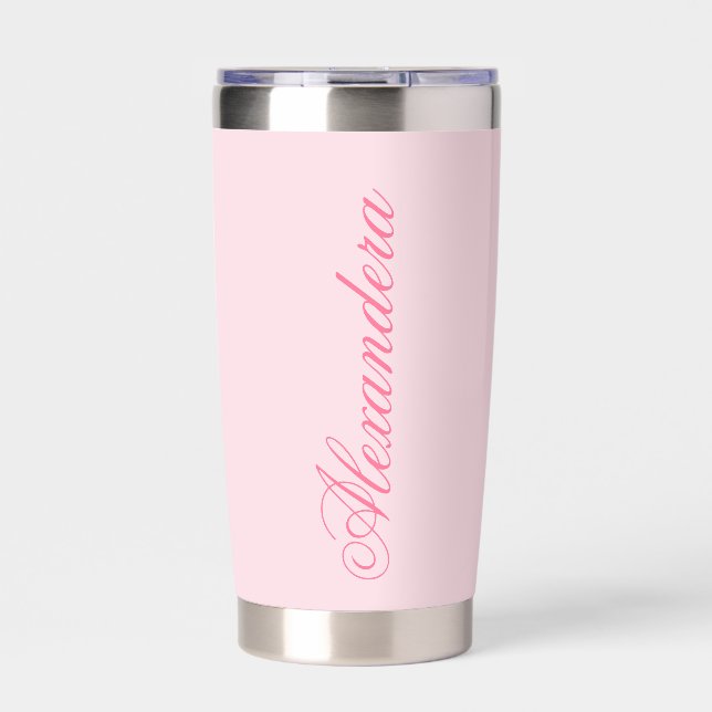 Pink Name Bachelorette  Insulated Tumbler (Front)