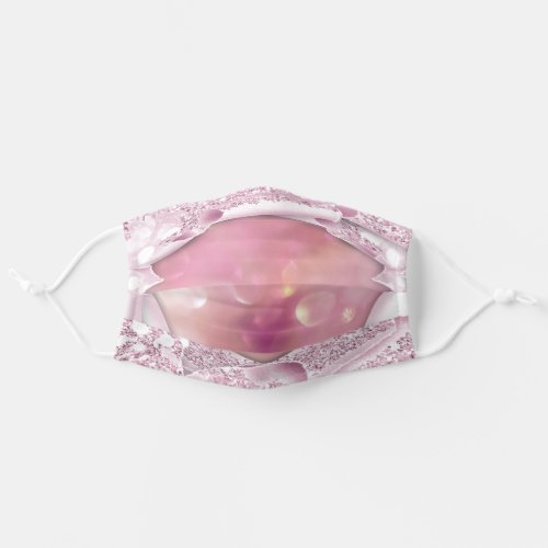 Pink Name Blush Spark 3D Party GLITTER Covid_19 Adult Cloth Face Mask