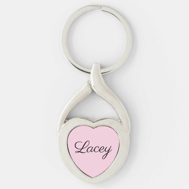 Pink Name Keychain (Front)