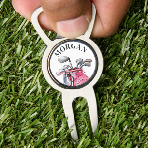 Pink Name Monogram Divot Tool