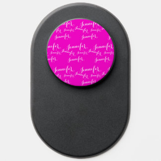 Pink name pattern, cool and modern PopSocket