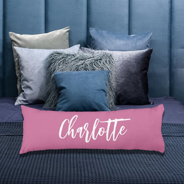 Pink name script body pillow (Creator Uploaded)
