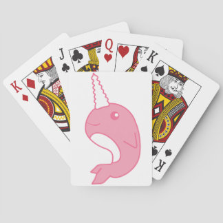 Pink Narwhal Poker Cards