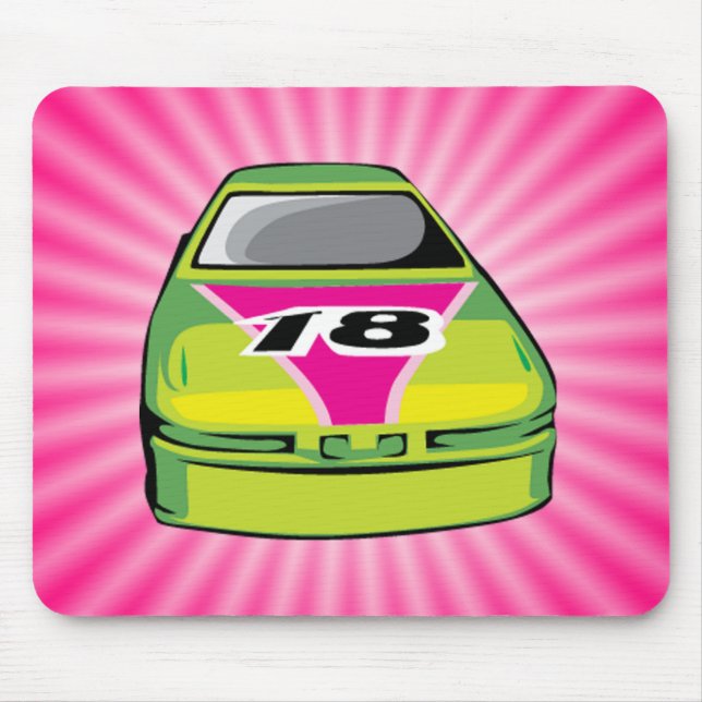 Pink Nascar Mouse Pad (Front)