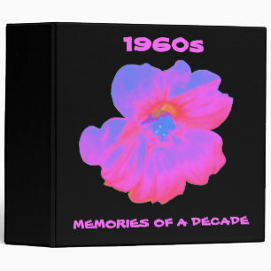 Pink Nasturtium Customizable Avery Photo Album Binder