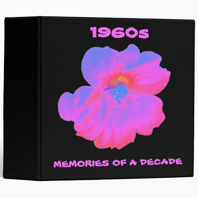 Pink Nasturtium Customizable Avery Photo Album Binder (Front/Spine)