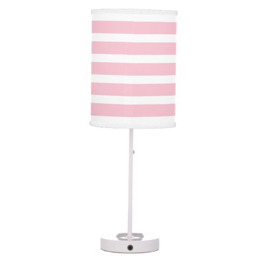 Pink Nautical Anchor Table Lamp (Back)