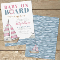 Pink Nautical Baby Shower