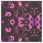 Pink Nautilus abstract fossil shell pattern  Fabric