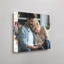 Pink Navy Abstract Floral Pattern Edge Photo