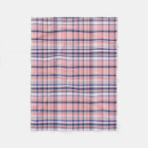 Madras Plaid in Pink good Sherpa Blanket