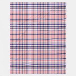 Madras Plaid in Pink sale Sherpa Blanket