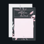 Pink Navy Elegant Watercolor Wedding Advice Card<br><div class="desc">Soft elegant pink and navy floral leaves on a coordinating background. Coordinating design on the back. Personalize with your details easily and quickly, simply press the customize it button. Matching items to complete your event collection are available in our Zazzle store!</div>