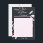 Pink Navy Elegant Watercolor Wedding Advice Card<br><div class="desc">Soft elegant pink and navy floral leaves on a coordinating background.  Coordinating design on the back. Personalize with your details easily and quickly,  simply press the customize it button. Matching items to complete your event collection are available in our Zazzle store!</div>