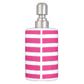 Pink & Navy Nautical Anchor Bathroom Accessory Set (Back)