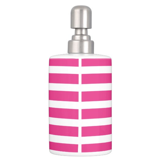 Pink & Navy Nautical Anchor Bathroom Accessory Set (Back)