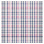 Pink Navy White Preppy Madras Style Plaid Sz2#3 Fabric