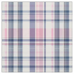 Pink Navy White Preppy Madras Style Plaid Sz6#3 Fabric
