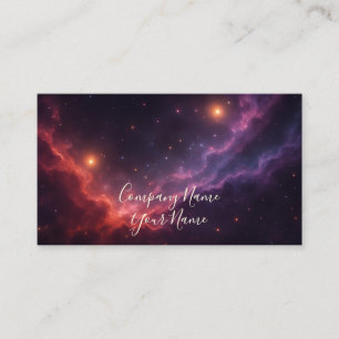 Pink Nebula Business Card