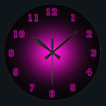 Pink Neon 10.75" Large Clock<br><div class="desc">Neon Wall Clock</div>