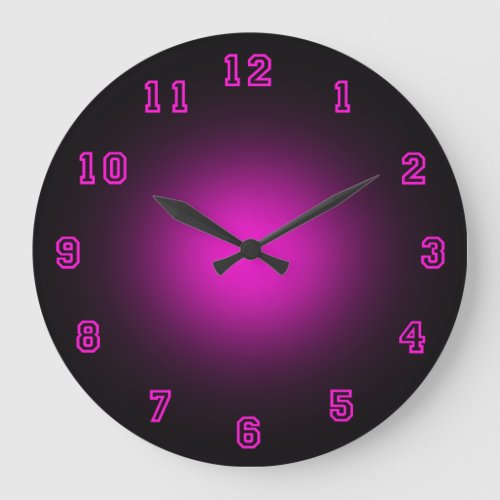 Pink Neon 1075 Large Clock