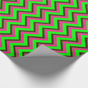 Pink-Neon-Brown-Coll-CHEVRON-07-GIFT WRAP PAPER