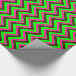 Pink-Neon-Brown-Coll-CHEVRON-15-GIFT WRAP PAPER