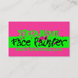 Pink Neon Business Card