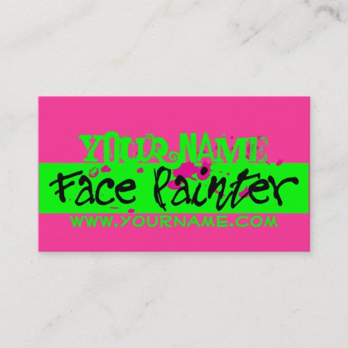Pink Neon Business Card Templates