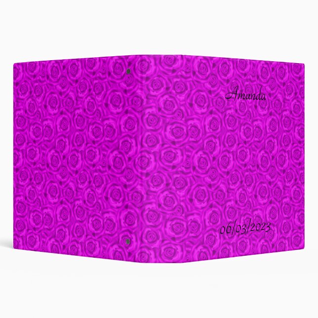 Pink neon Case-Mate  3 Ring Binder (Background)
