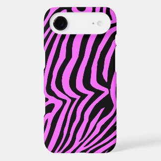 Pink neon color zebra pattern iPhone 17 air case