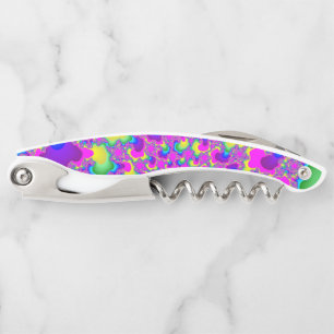 Pink Neon Rainbow Eye Waiter's Corkscrew