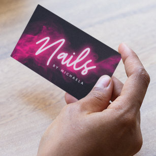 nail business cards templates