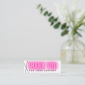 Pink Neon Thank You Geometric Media Insert (Standing Front)
