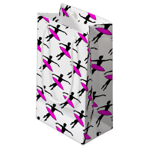 Pink Neon Tutu Ballerina Ballet Dance Teacher Small Gift Bag