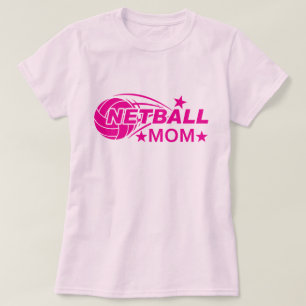 Pink Netball Mom T-Shirt
