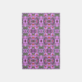 Pink New England Aster Flowers Abstract Rug