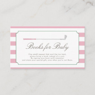 Pink New to the Club Books for Baby Card 3.5x2