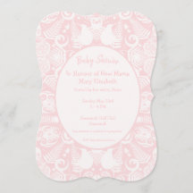 Pink New Zealand Tribal Designs Baby Shower